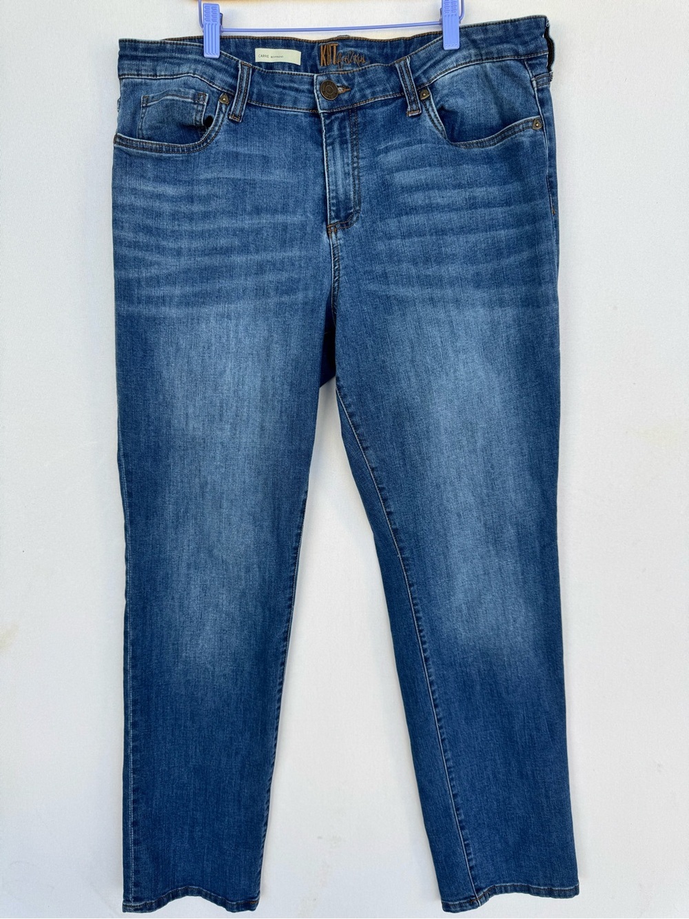 Kut from the Kloth Carrie Boyfriend Blue Stretch Jeans